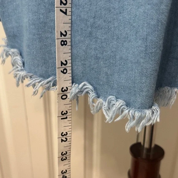 Blue Denim Button-Up Shirt Jacket - Picture 7 of 10